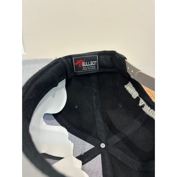 LA Los Angeles Gray Black Snapback Bullbot NEW Baseball Cap - Picture 6 of 6